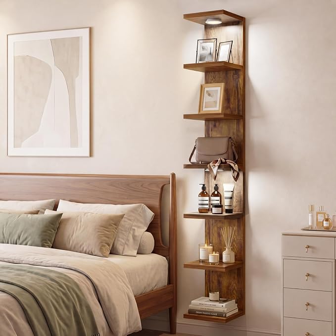 Fixwal 7 Tier Wall Shelf with LED Lights - Image 4