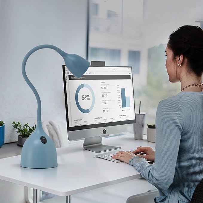 EJIAXIN Gooseneck Desk Lamp 360 LED Flexible Reading Light - Image 5