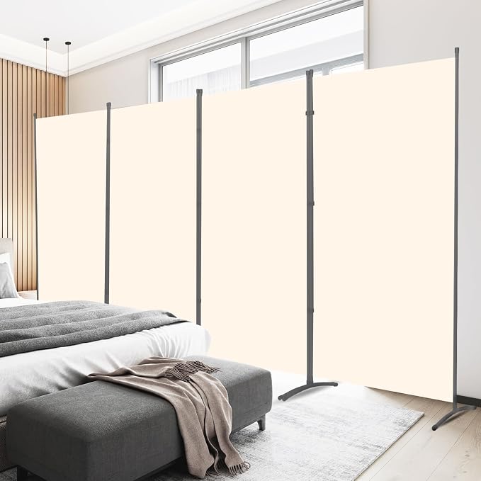 Room Divider 6FT Folding Privacy Screens, 4 Panel Partition Room Dividers | 6FT by HOMSCREENER