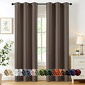 MIULEE Blackout Curtains for Bedroom 2 Panels 40 x 84 Inch Long Tan Brown | by MIULEE