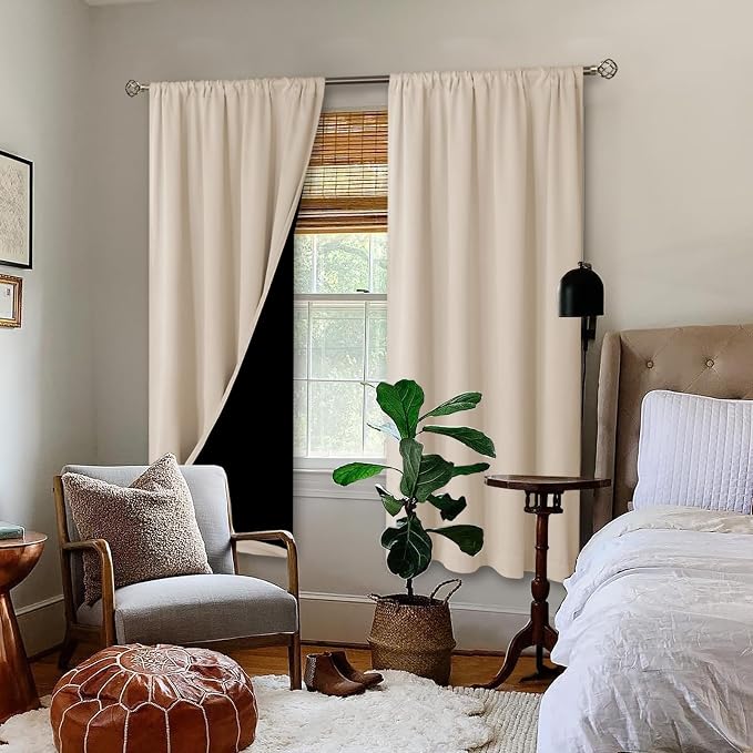 BGment Champagne Blackout Curtains - Image 2