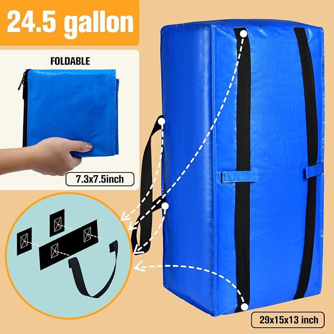 Moving Bags, Storage Totes, Extra Large Storage Bags - Image 2