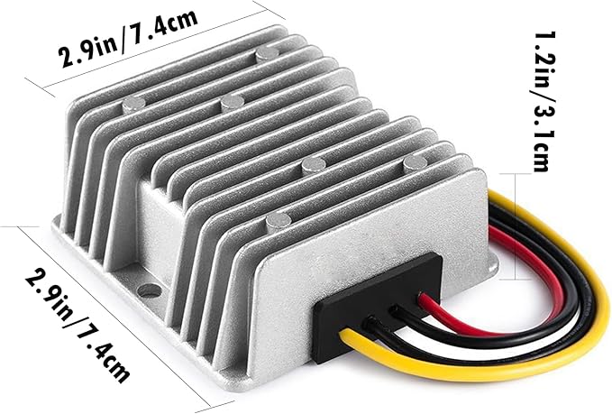 MGGi DC/DC Voltage Reducer 60V 72V Step Down to 12V 10A 120W, Waterproof Converter Regulator, Power Supply Module Buck Transformer, for Golf Cart, forklifts, Car