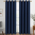 Diraysid Navy Blue Grommet Blackout Curtains by Diraysid%2C+refresh+your+life