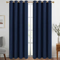 Diraysid Navy Blue Grommet Blackout Curtains by Diraysid%2C+refresh+your+life