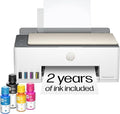 HP Smart Tank 5000 Wireless All-in-One Ink Tank Printer, Scanner, Copier with 2 Years of Ink Included, Best-for-Home, Cartridge-Free, Refillable, AI-Enabled (5D1B6A)