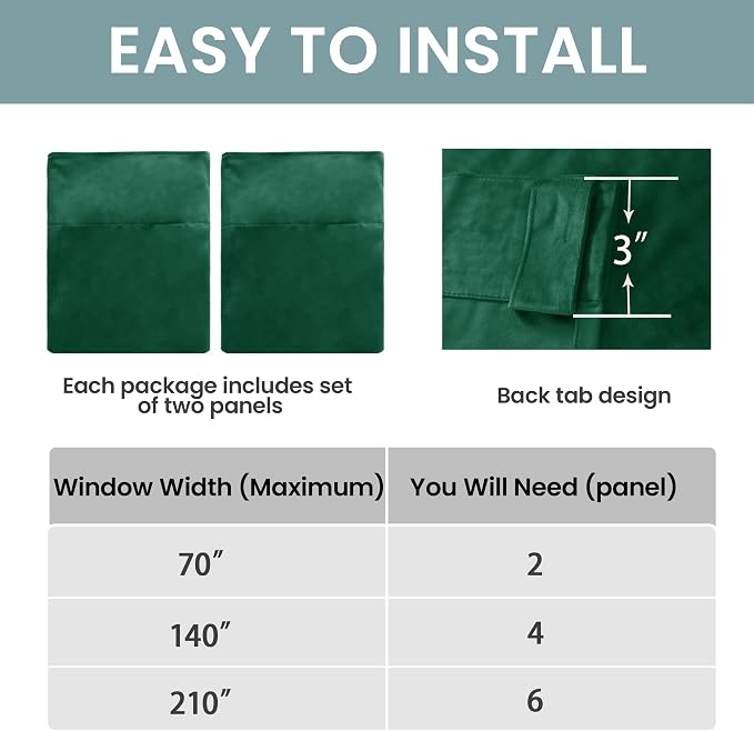 BGment Velvet Curtains 102 Inches Long - Image 6