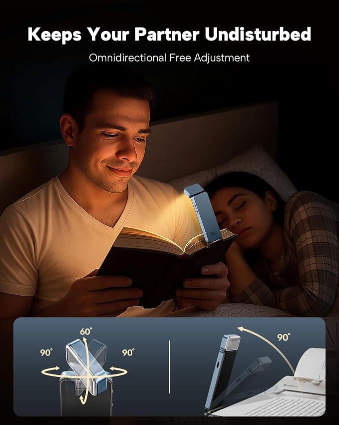 86lux Book Light, Rechargeable Clip-On LED Reading Light - Image 4