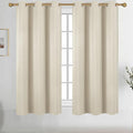 Diraysid Light Beige Grommet Blackout Curtains by Diraysid%2C+refresh+your+life