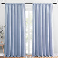 NICETOWN Blackout Curtains Window Draperies, Vintage Blue, 70 by 95 inches Long by NICETOWN