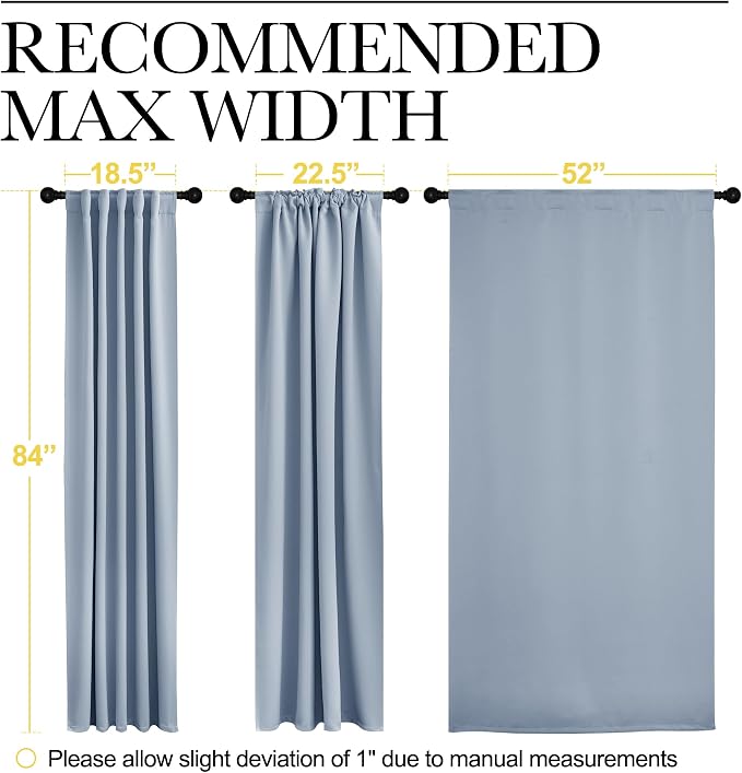 NICETOWN Blackout Curtain Panels Window Draperies - Image 7