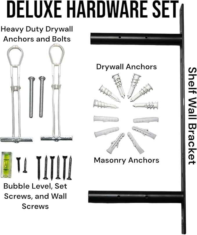 Bendy3D Solutions 16" Tonal Accessory Shelf - (Black, 16" Shelf - 4 Mounts)