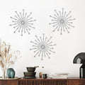 ZEXUIRU 3 Set Black Starburst Wall Art by ZEXUIRU