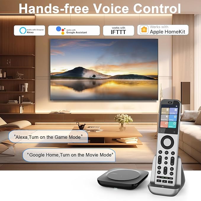 SofaBaton X2 Universal Remote with Touch Screen, Hub and App, All in One Universal Remote Control with Customize Activities, Works with Home Assistant, Alexa and Google Assistant