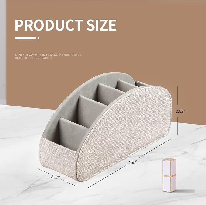 PU Leather TV Remote Control Holder/Caddy - Image 3