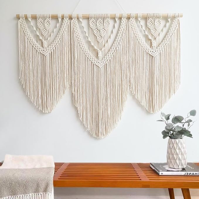 Achart Macrame Wall Hanging Large- Boho Wall Decor- large wall art- Wall Decor - Image 5