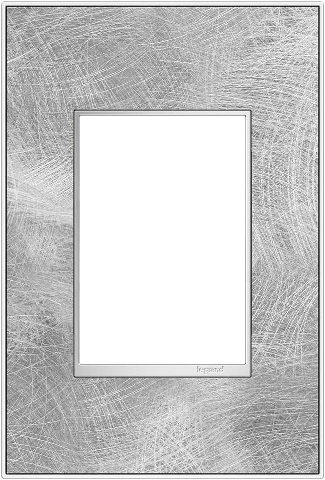 Legrand adorne Spiraled Stainless, 1-Gang + Wall Plate, AWM1G3SP4