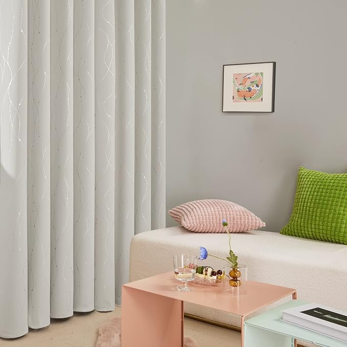 Deconovo Living Room Curtains 72 Inches Long, Thermal Insulated, Room Darkening - Image 5