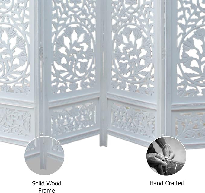 COTTON CRAFT Room Divider Wood Screen - Image 6
