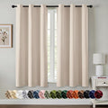 MIULEE Blackout Curtains for Bedroom 2 Panels 40 x 63 Inch Long Champagne | by MIULEE