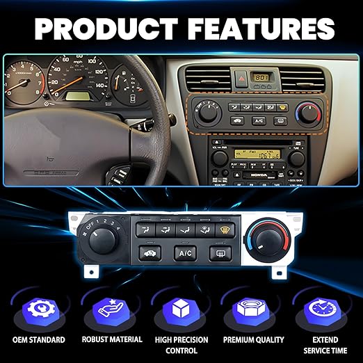 599-268 Climate Control Module - Compatible with 1998-2000 Honda Accord & 1998-2004 Honda Odyssey - A/C Heater Panel Replacement 79600-S84-A01ZA