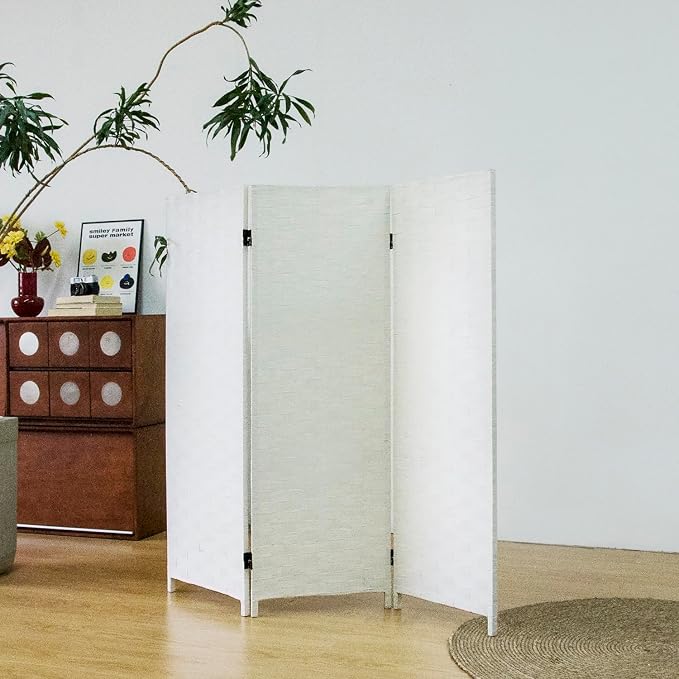 3 Panel Double Sided Short Room Divider by Furnnylane