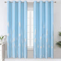 Sky Blue Blackout Curtains for Bedroom 72 Inches Long, Thermal Insulated Energy by ESTELARTEXTILER