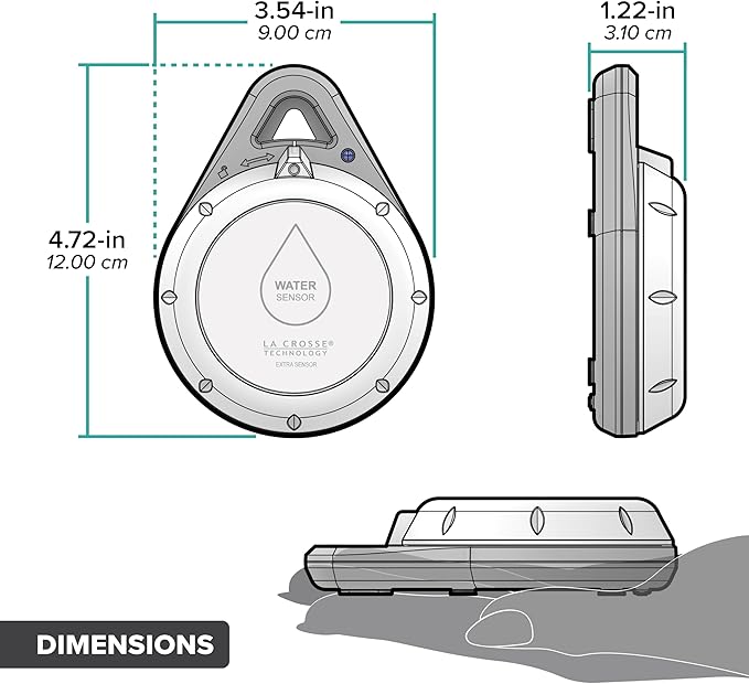 Leak Geek Spot Detection Wi-Fi Alert System with The Bridge Gateway and 3 Water Leak Spot Detection Sensors