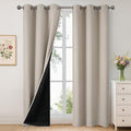 YoungsTex Camel 100% Blackout Curtains 84 Inches Length by YoungsTex