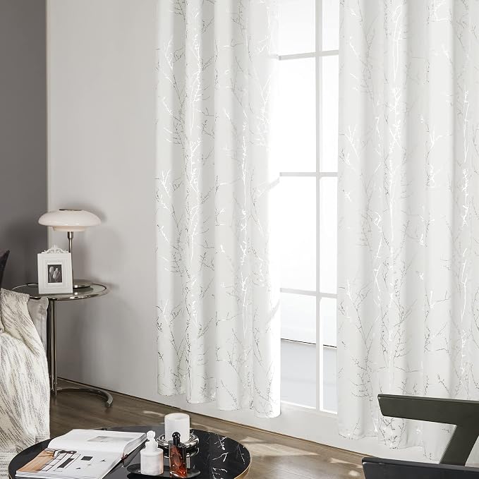 Deconovo Living Room Curtains 63 Inches Long, Thermal Insulated, Room Darkening - Image 4