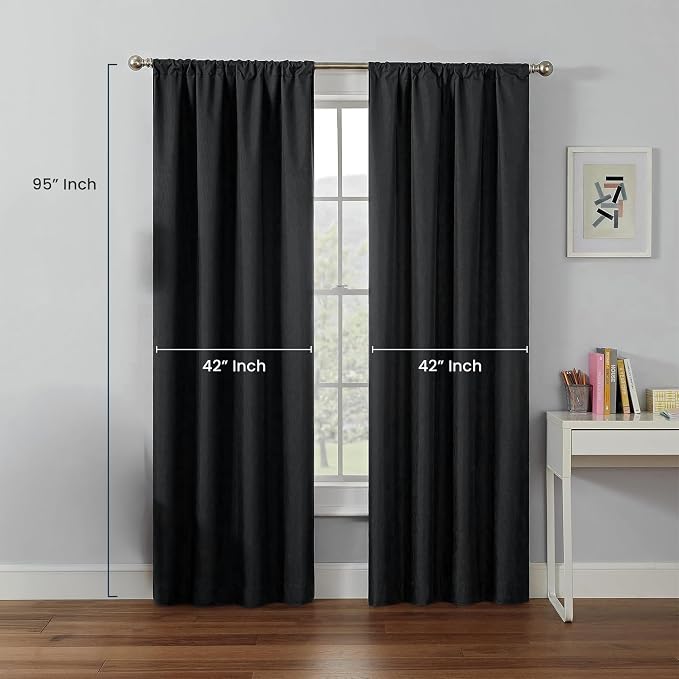Eclipse Kendall Blackout Rod Pocket Curtain - Image 4