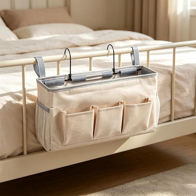 Nightstand Organizer, Bed Caddies, Bedside Caddies Hanging Storage Organizer - Image 4