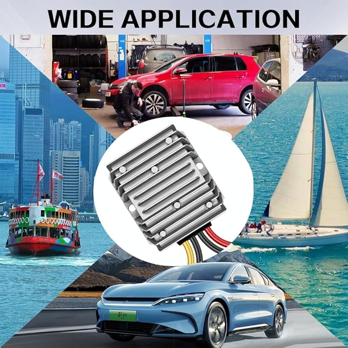 DC/DC Converter 12V Step Up to 24V, Boost Converter 5A 120W Voltage Regulator, 24Volt Transformer, Power Supply Module Boost Transformer for Car Truck Vehicle Boat Golf cart