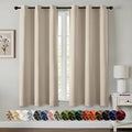 MIULEE Blackout Curtains for Bedroom 2 Panels 40 x 63 Inch Long Light Beige | by MIULEE