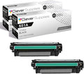 CS Replacement Toner Cartridge Compatible with HP M775 CE340A Black 651A Color MFP M775D MFP M775F MFP M775Z 700 Color Enterprise 700 MFP M775D 2 Set