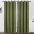 Blackout Curtains 66 x 95 inch/Olive Green Curtains Set of 2 Panels/Thermal by Lemomo