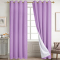 Diraysid 100% Blackout Curtains Lilac Linen Curtains by Diraysid%2C+refresh+your+life