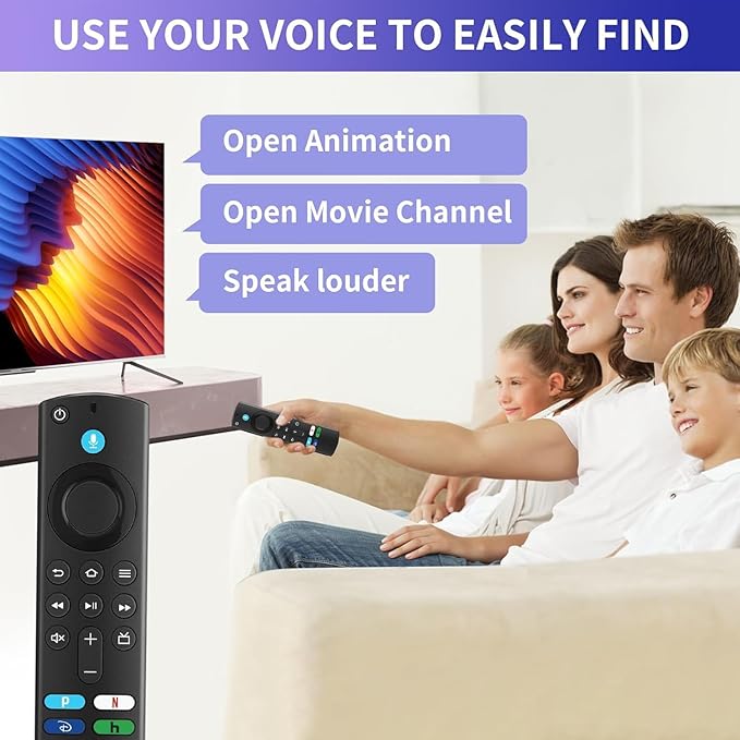 L5B83G (FourthGen) Replacement Voice Remote Fit for Amazon SmartTV Cube (1stGen, 2ndGen), for Amazon SmartTVStick (4K, 4K Max, Lite), Fit for Amazon SmartTVStick