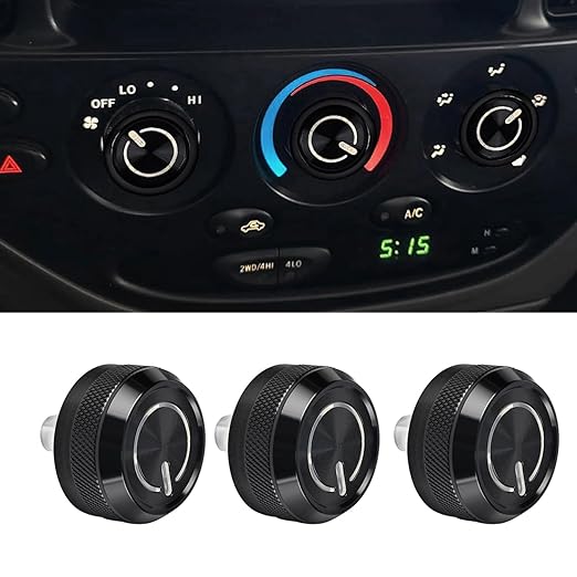 Xomzema 3Pcs Upgraded Control Switch Knob for Toyota Tundra 2000-2006,Air Conditioning AC Heater Blower Fan Climate Control Knobs Switch Button,Replaces 55905-0C010 559050C010