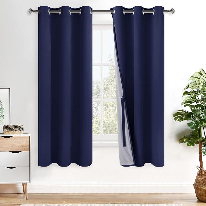 XWZO 100% Blackout Curtain Panels by XWZO