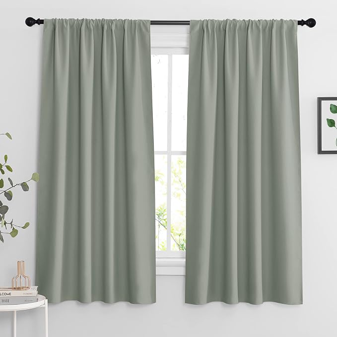 RYB HOME Blackout Curtains for Bedroom Living Room Nursery 72 inches Long | by RYBHOME