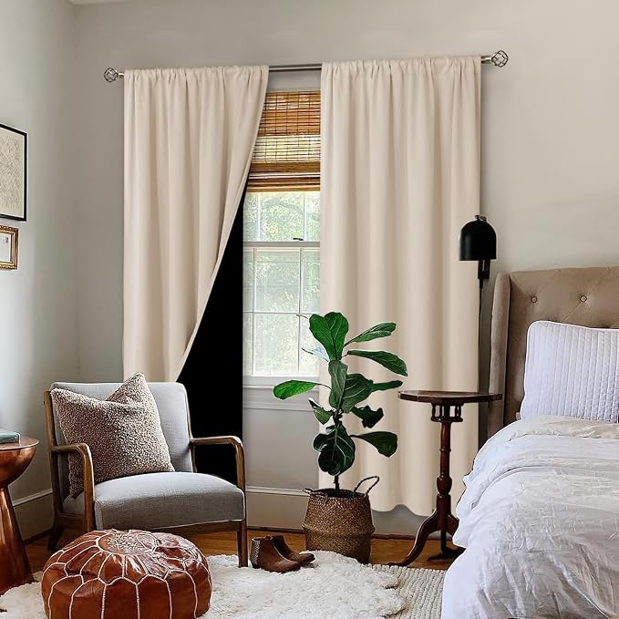 BGment Champagne Blackout Curtains - Image 2