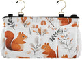 Squirrels and Fall Leaves Bedside Caddy by QwThum