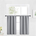 RYB HOME Cafe Blackout Curtains 30 inch Length, Short Window Curtain Tiers | by RYBHOME