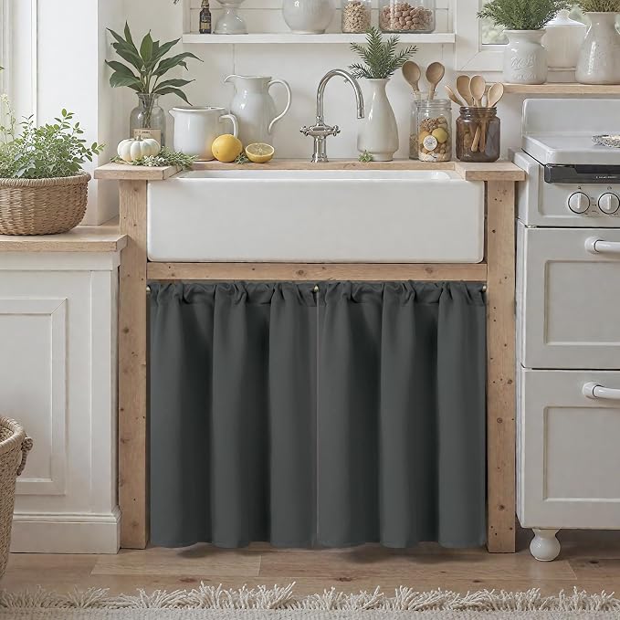BGment Small Blackout Curtains 30 Inch Length - Image 3