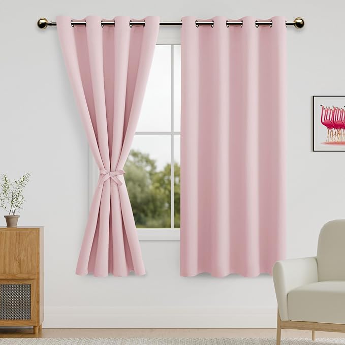 DWCN Blackout Curtains – Thermal Insulated Light Blocking Grommet Top Drapes by DWCN