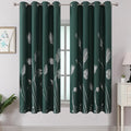 Green Room Darkening Curtains 63 Inches Long by ESTELARTEXTILER
