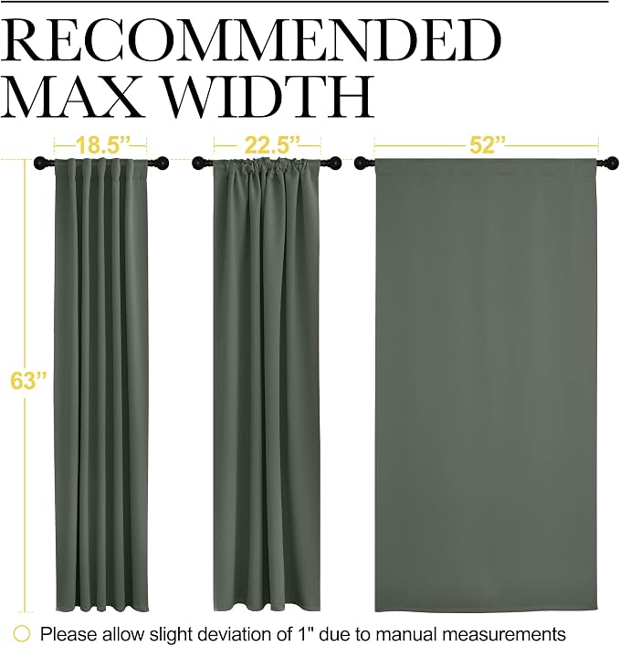 NICETOWN Blackout Curtain Panels - Image 7