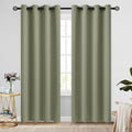 COSVIYA Grommet Room Darkening Light Sage Curtains 84 inch Long by COSVIYA