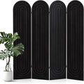 Wood Room Divider Panel, Folding Privacy Screen 4 Panel, Separators Divider by Aletheiawu